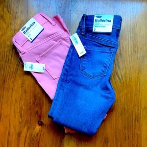 Old Navy Girls Jeggings. 2 pair. NWT